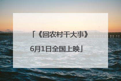 《回农村干大事》6月1日全国上映