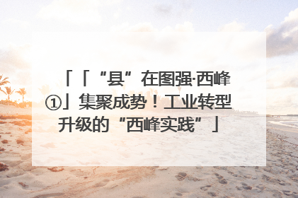 「“县”在图强·西峰①」集聚成势！工业转型升级的“西峰实践”