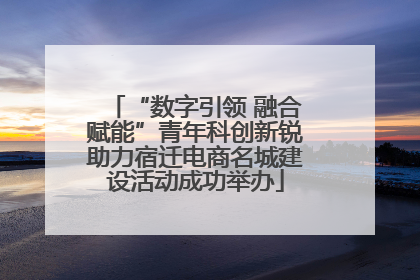 “数字引领 融合赋能”青年科创新锐助力宿迁电商名城建设活动成功举办