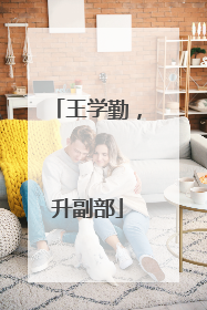 王学勤，升副部