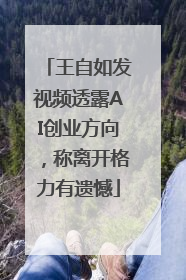 王自如发视频透露AI创业方向，称离开格力有遗憾