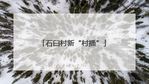 石臼村新“村播”