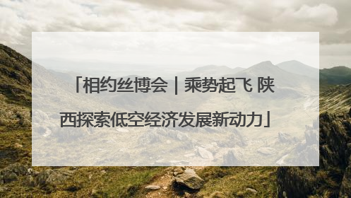 相约丝博会｜乘势起飞 陕西探索低空经济发展新动力