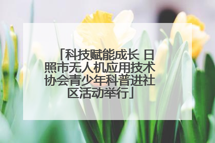科技赋能成长 日照市无人机应用技术协会青少年科普进社区活动举行