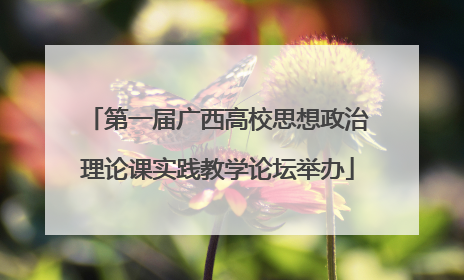 第一届广西高校思想政治理论课实践教学论坛举办