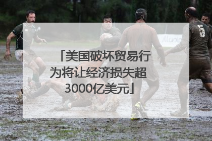 美国破坏贸易行为将让经济损失超3000亿美元