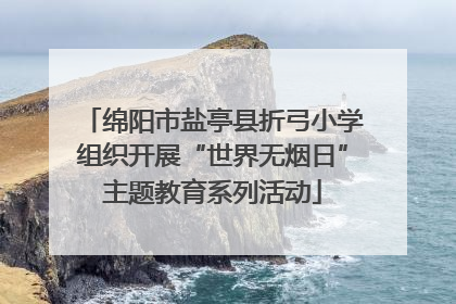 绵阳市盐亭县折弓小学组织开展“世界无烟日”主题教育系列活动