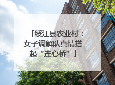 绥江县农业村：女子调解队真情搭起“连心桥”
