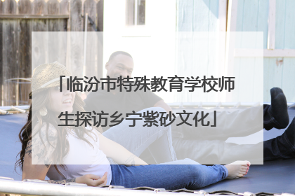 临汾市特殊教育学校师生探访乡宁紫砂文化