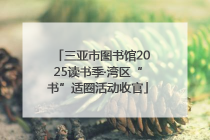 三亚市图书馆2025读书季·湾区“书”适圈活动收官