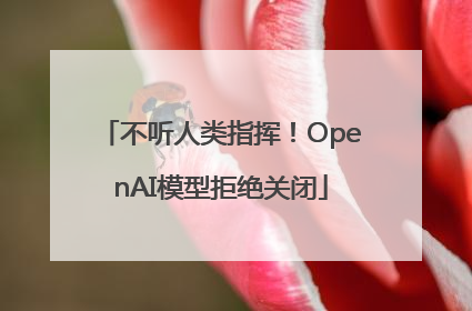 不听人类指挥！OpenAI模型拒绝关闭