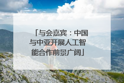 与会嘉宾：中国与中亚开展人工智能合作前景广阔