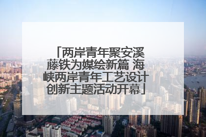 两岸青年聚安溪 藤铁为媒绘新篇 海峡两岸青年工艺设计创新主题活动开幕