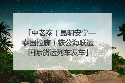 中老泰（昆明安宁—泰国拉廊）铁公海联运国际货运列车发车
