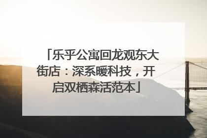 乐乎公寓回龙观东大街店：深系暖科技，开启双栖森活范本