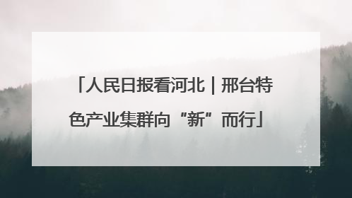 人民日报看河北｜邢台特色产业集群向“新”而行