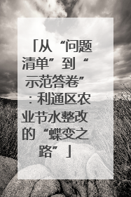 从“问题清单”到“示范答卷”：利通区农业节水整改的“蝶变之路”
