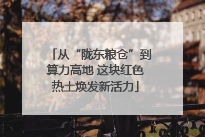 从“陇东粮仓”到算力高地 这块红色热土焕发新活力