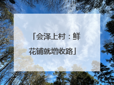 会泽上村：鲜花铺就增收路