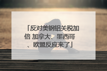 反对美钢铝关税加倍 加拿大、墨西哥、欧盟反应来了
