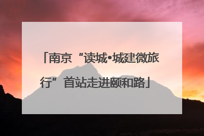 南京“读城•城建微旅行”首站走进颐和路