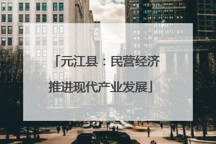 元江县：民营经济推进现代产业发展