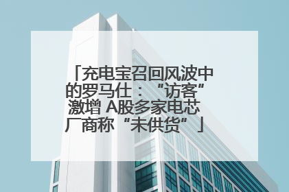 充电宝召回风波中的罗马仕：“访客”激增 A股多家电芯厂商称“未供货”