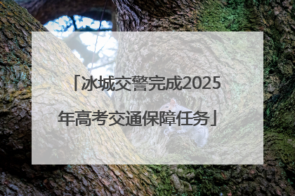 冰城交警完成2025年高考交通保障任务