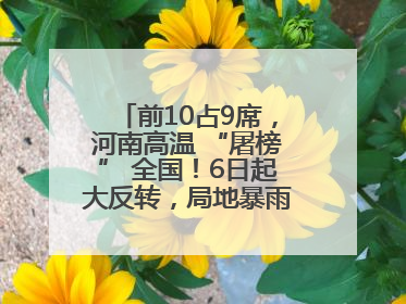 前10占9席，河南高温 “屠榜” 全国！6日起大反转，局地暴雨+雷暴大风