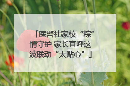 医警社家校“粽”情守护 家长直呼这波联动“太贴心”