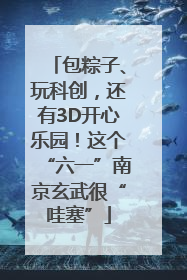 包粽子、玩科创，还有3D开心乐园！这个“六一”南京玄武很“哇塞”