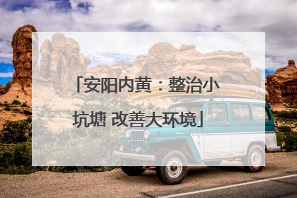 安阳内黄：整治小坑塘 改善大环境