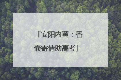安阳内黄：香囊寄情助高考