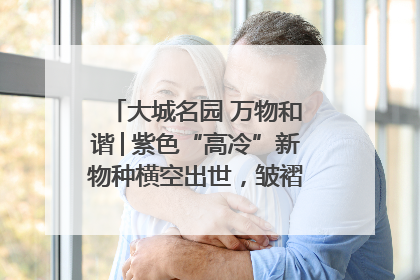 大城名园 万物和谐│紫色“高冷”新物种横空出世，皱褶叶片暗藏进化密码