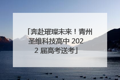 奔赴璀璨未来！青州圣维科技高中 2022 届高考送考