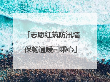 志愿红筑防汛墙 保畅通暖司乘心