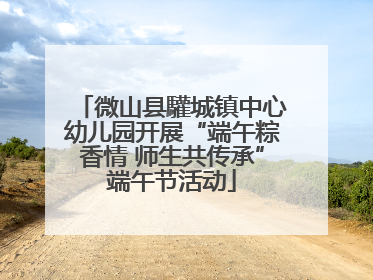 微山县驩城镇中心幼儿园开展“端午粽香情 师生共传承”端午节活动