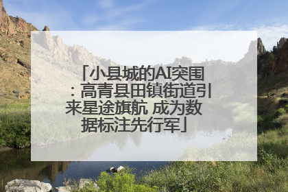 小县城的AI突围：高青县田镇街道引来星途旗航 成为数据标注先行军