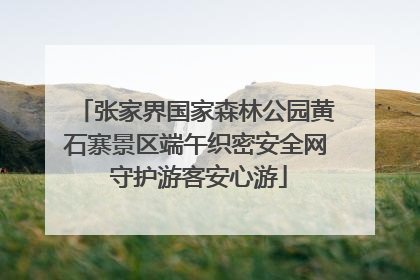 张家界国家森林公园黄石寨景区端午织密安全网 守护游客安心游
