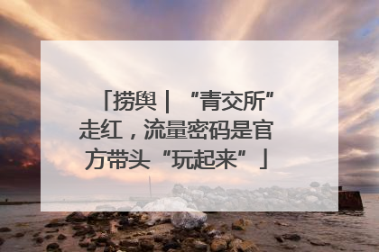 捞舆｜“青交所”走红，流量密码是官方带头“玩起来”