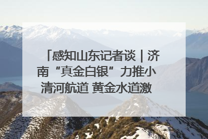 感知山东记者谈｜济南“真金白银”力推小清河航道 黄金水道激活区域经济新动能