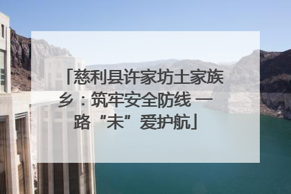 慈利县许家坊土家族乡：筑牢安全防线 一路“未”爱护航