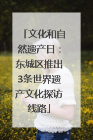 文化和自然遗产日：东城区推出3条世界遗产文化探访线路