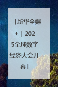 新华全媒+｜2025全球数字经济大会开幕