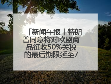 新闻午报丨特朗普同意将对欧盟商品征收50%关税的最后期限延至7月9日；00后舞蹈老师“花式”推介家乡岳阳>>