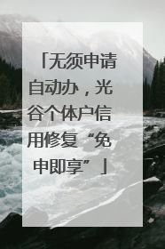 无须申请自动办，光谷个体户信用修复“免申即享”