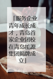 服务企业青年成长成才，青岛首家企业团校在青岛能源集团揭牌成立