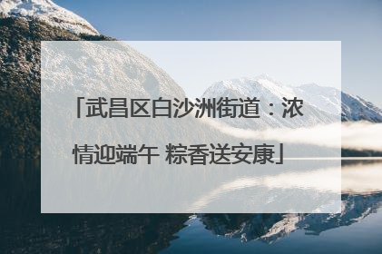 武昌区白沙洲街道：浓情迎端午 粽香送安康