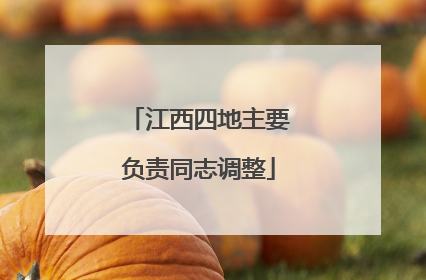 江西四地主要负责同志调整