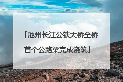 池州长江公铁大桥全桥首个公路梁完成浇筑